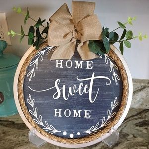 Home sweet home sign/ door hanger